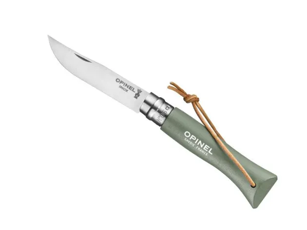 BEL92203 - OPINEL 6 VRI VERT SAUGE + LIEN BAROUDEUR