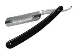 BEL100.681 RASOIR DOVO 6/8 NOIR LAME CARBONE