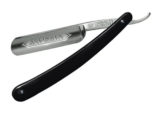 BEL100.681 RASOIR DOVO 6/8 NOIR LAME CARBONE