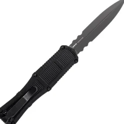 BE3370SGY - Benchmade Claymore Serrated OTF Black Grivory