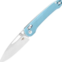 Bestech Knives Cobber Stonewash 14C28N Misty Blue G10