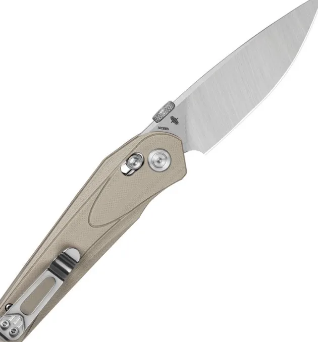 BG67B - Bestech Knives Mothus 14C28N Tan G10