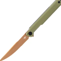BG65F - Bestech Knives Duoz 14C28N Green G10
