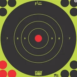 6B-GREEN-12PK - Proshot 6" SplatterShot ® Green Bullseye - 12 Pack