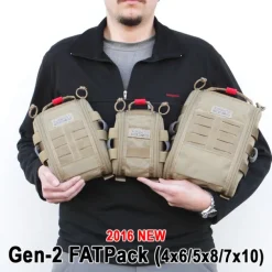081271BK - VANQUEST FATPack 7X10 (Gen-2): First Aid Trauma Pack NOIR