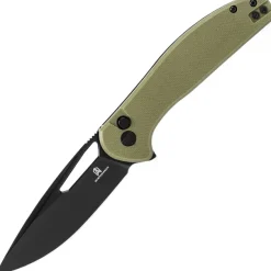 BMK18D - Bestechman Whalefin Black D2 Green G10