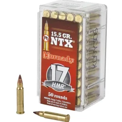 773619 - BOITE DE 50 CARTOUCHES HORNADY 17HMR 15.5 GR NTX 83171