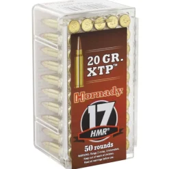 773621 - BOITE DE 50 CARTOUCHES HORNADY 17HMR 20 GR XTP 83172