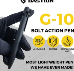 BSTN262 - BASTION Stylo Tactique en G10 Noir Verrou
