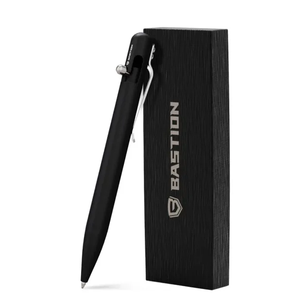 BSTN249B - BASTION Bolt Action Tactical Pen Aluminium Black
