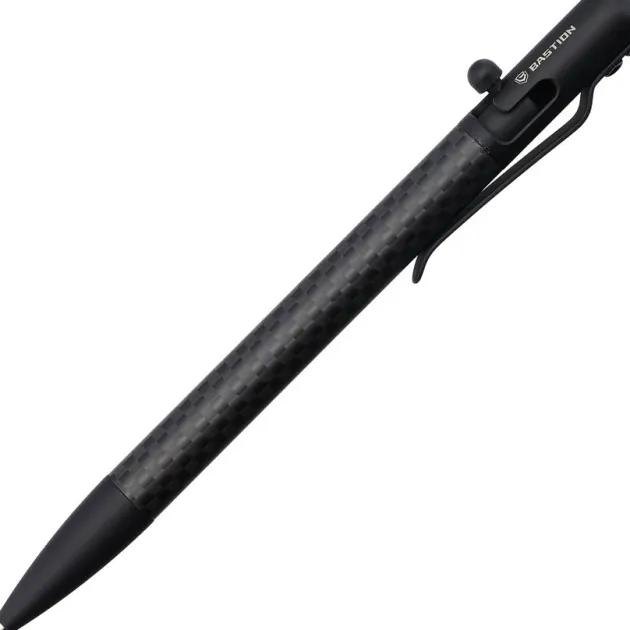 BSTN258B - BASTION Stylo Tactique à Verrou en Fibre de Barbone