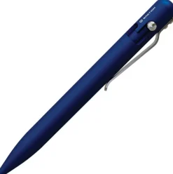 BSTN249L - BASTION Stylo Tactical à Verrou Aluminium BLEU