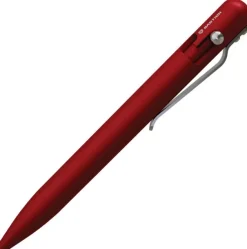BSTN249R - BASTION Stylo Tactical à Verrou Aluminium ROUGE