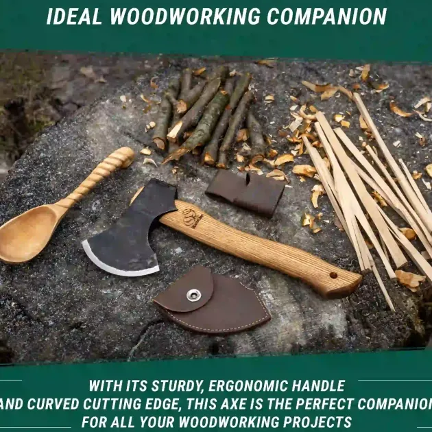 BVRAX3 - BEAVERCRAFT Bushcraft Splitting Hatchet