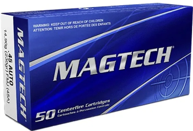 770665 - CARTOUCHES MAGTECH 45 AUTO 230GR FMJ