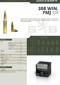 776366 - CARTOUCHES SB 308 WINCHESTER FMJ 11,7GR X50
