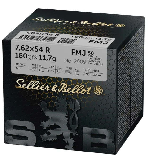 776403 - CARTOUCHES SB 7,62X54R FMJ 11.7GR VRAC X50