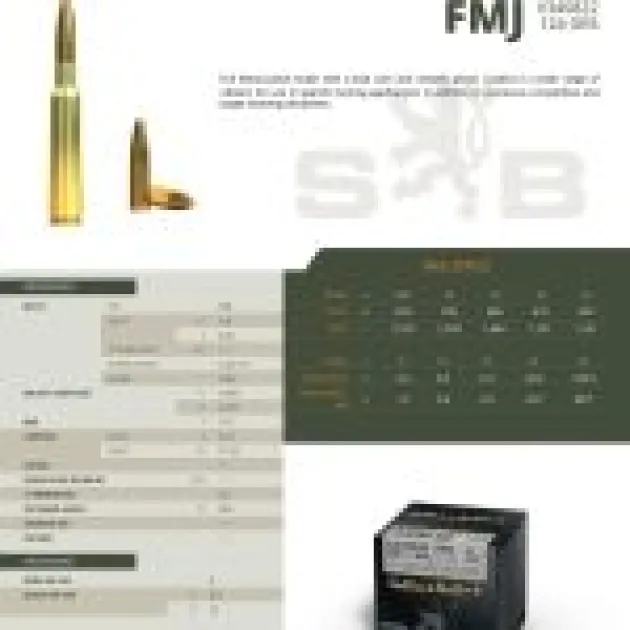 777285 - CARTOUCHES SB 6.5X55SE FMJ 124GRS VRAC X50
