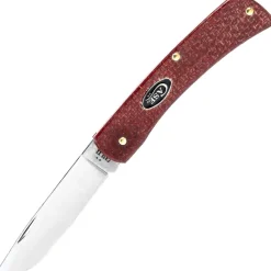 12273 - Case CS Dark Red Micarta Smooth Sod Buster Jr