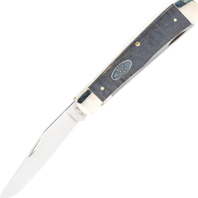 23350 - Case SS Black Curly Maple Wood Trapper