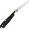 18237 - Case SS Jigged Rough Black Synthetic Mini Trapper