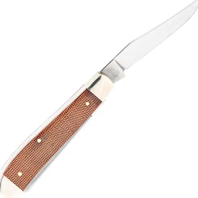 23695 - Case SS Natural Canvas Micarta Mini Trapper