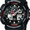 05.060518 - CASIO G-SHOCK Montre GA-100 noir/rouge