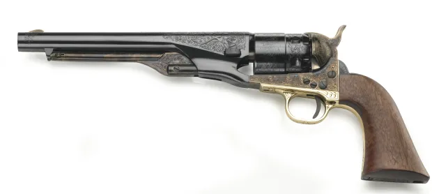 CAS44LEUL - PIETTA CAL 44 1860 ARMY UNION ET LIBERTY ACIER BRONZE PN