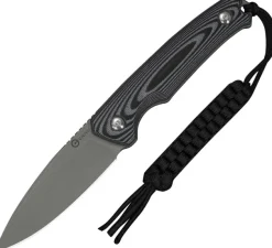 C20076B-2 - Civivi Altus Fixed Gray and black G10 Gray Stonewash 14C28N