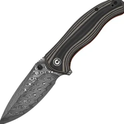C25037B-DS1 - Civivi Vyrent Tan & Orange G10 Damascus