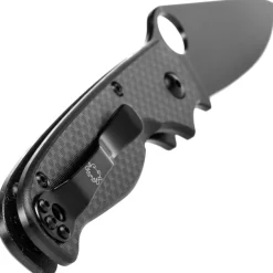 C275CFPBK - Spyderco ButtonUp Carbon Fiber Black Blade