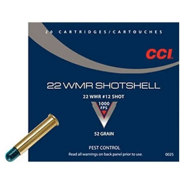CCI22PEST - MUNITIONS CCI 22 MAG PEST CONTROL SHOTSHELL 52 Grains PAR 20