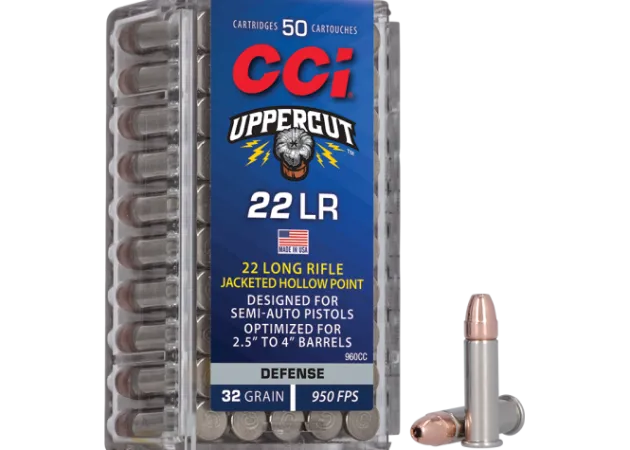 CCI960UP - CCI C/22LR UPPERCUT 32GR PLATED HP x50