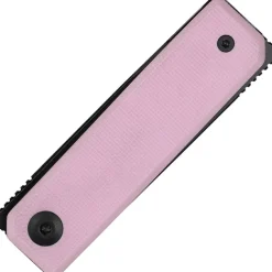 C25036-1 - Civivi Kukei Pink G10 Black Nitro-V design Tashi Bharucha