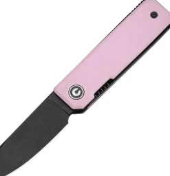 C25036-1 - Civivi Kukei Pink G10 Black Nitro-V design Tashi Bharucha