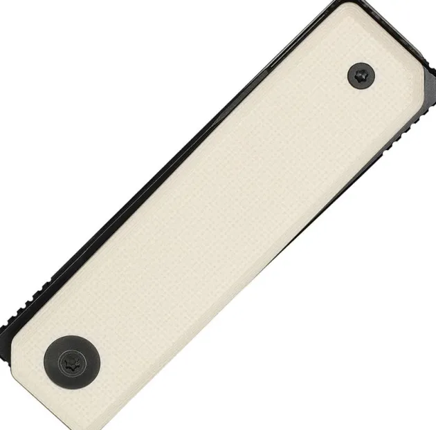 C25036-3 - Civivi Kukei White G10 Black Nitro-V design Tashi Bharucha