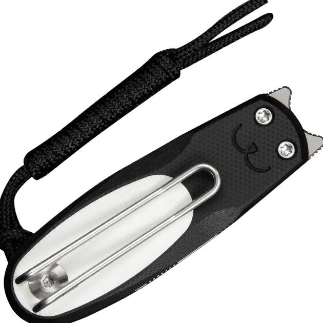 C25054-2 - CIVIVI Purr Black & White G10 Stonewash Nitro-V