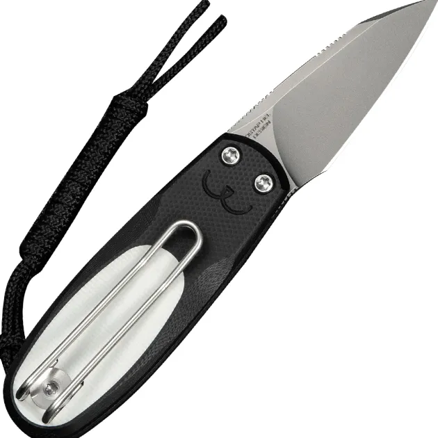 C25054-2 - CIVIVI Purr Black & White G10 Stonewash Nitro-V