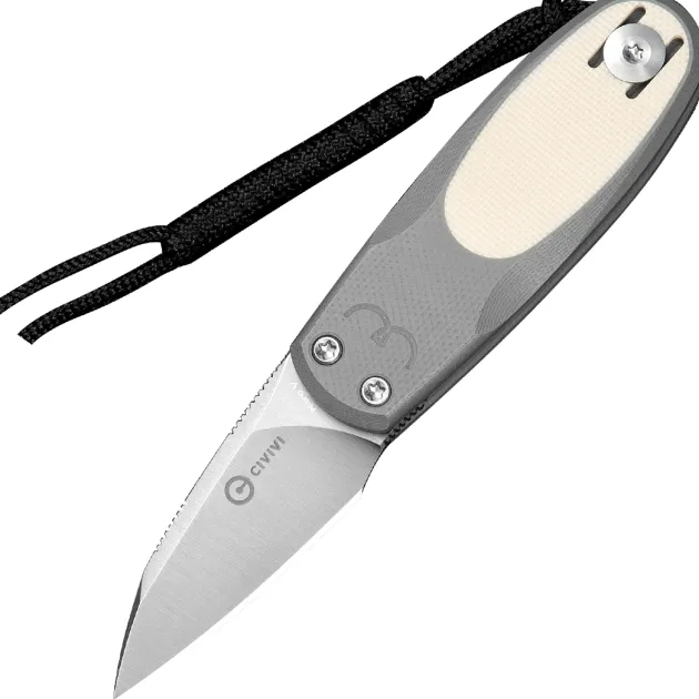 C25054-1 - CIVIVI Purr Gray & Ivory G10 Satin Nitro-V