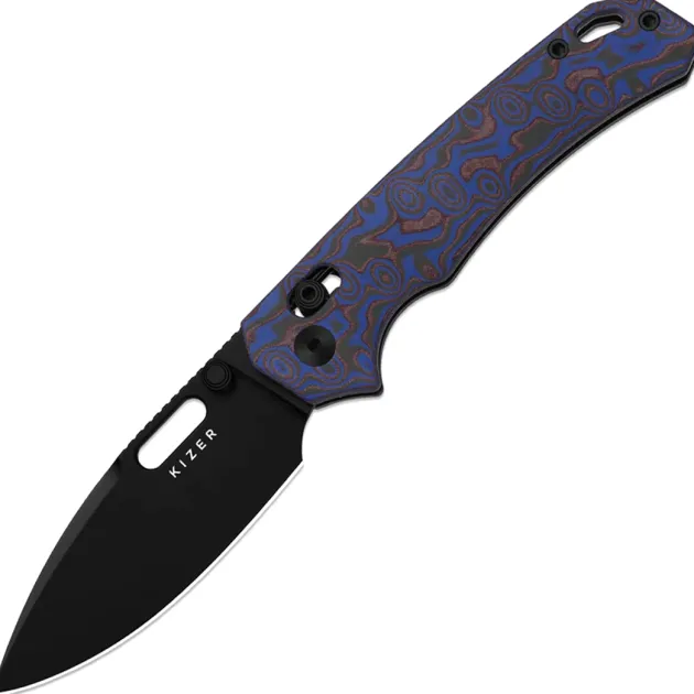 3802CDA2 - Kizer Outposter Nitro-V Vortex Micarta
