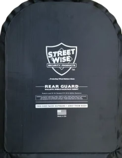 CEP27040 - STREETWISE PRODUCTS 28x35cm Plaque Balistique Pare-Balles NIJ 3A UHWPE "Rear Guard"
