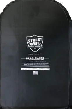 CEP27041 - STREETWISE PRODUCTS 28x43cm Plaque Balistique Pare-Balles NIJ 3A UHWPE "Rear Guard"