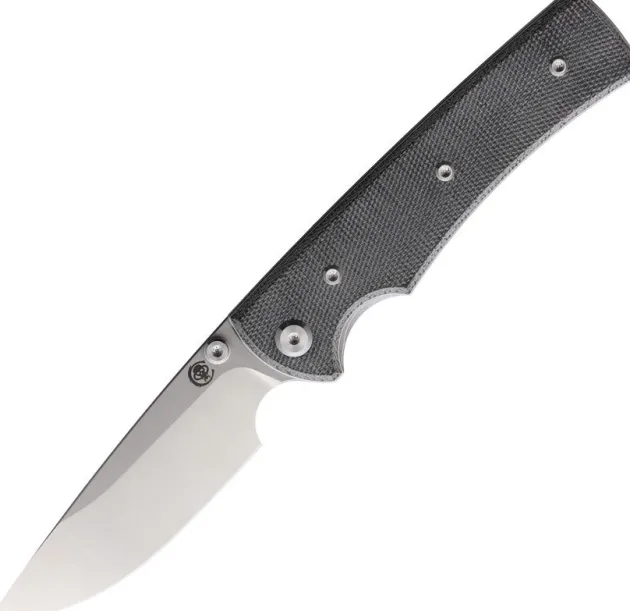 Chaves Liberation 229 Drop Point Satin Elmax Black Micarta