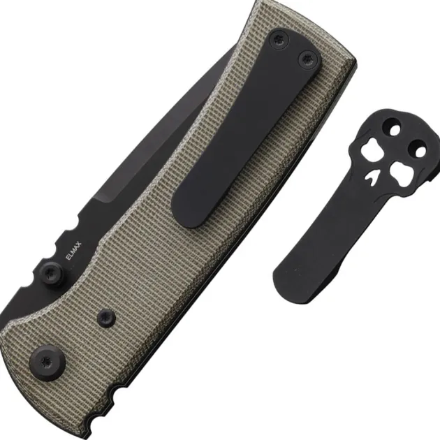 Chaves Redencion 229 Drop Point PVD Elmax Green Micarta