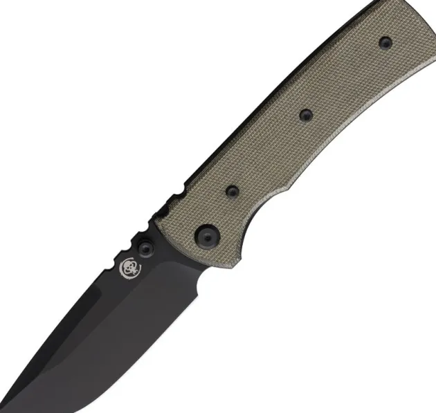 Chaves Redencion 229 Drop Point PVD Elmax Green Micarta