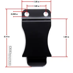 Clip de ceinture acier pour étui ou holster