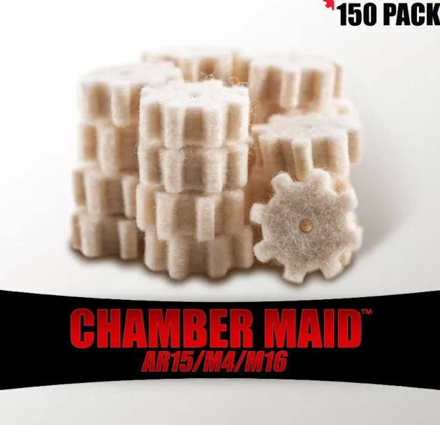556CMS-150 - PROSHOT Chamber Maid 5.56mm/.223 Cal. Chamber Star Swabs 150Pack
