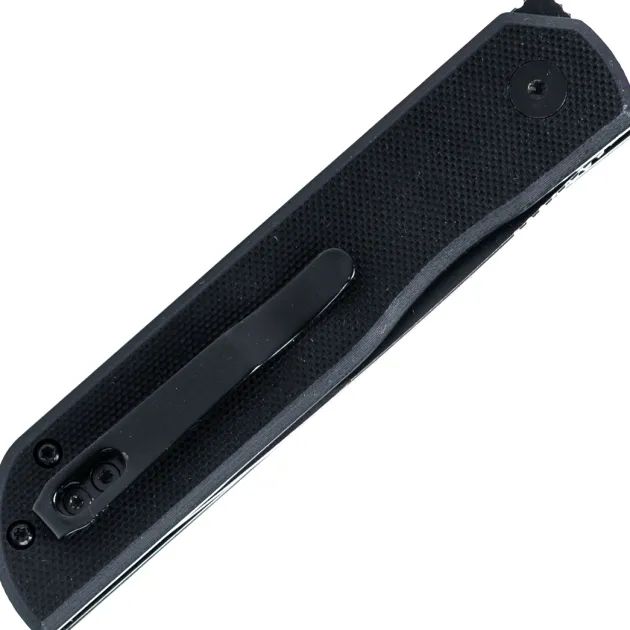 Cobratec Knives - Prowler Button Lock Tanto black/serration