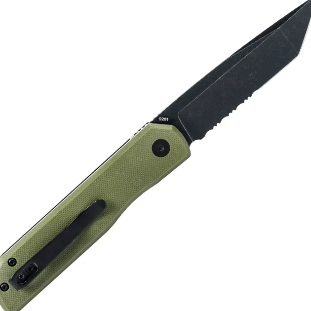 Cobratec Knives - Prowler Button Lock Tanto OD/Serration