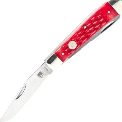 Cobratec Knives - Traditional two blades Trapper Bone Red